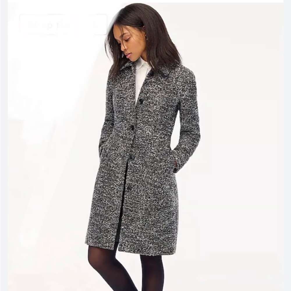 Brand New- J.Crew Bouclé lady day coat-10P